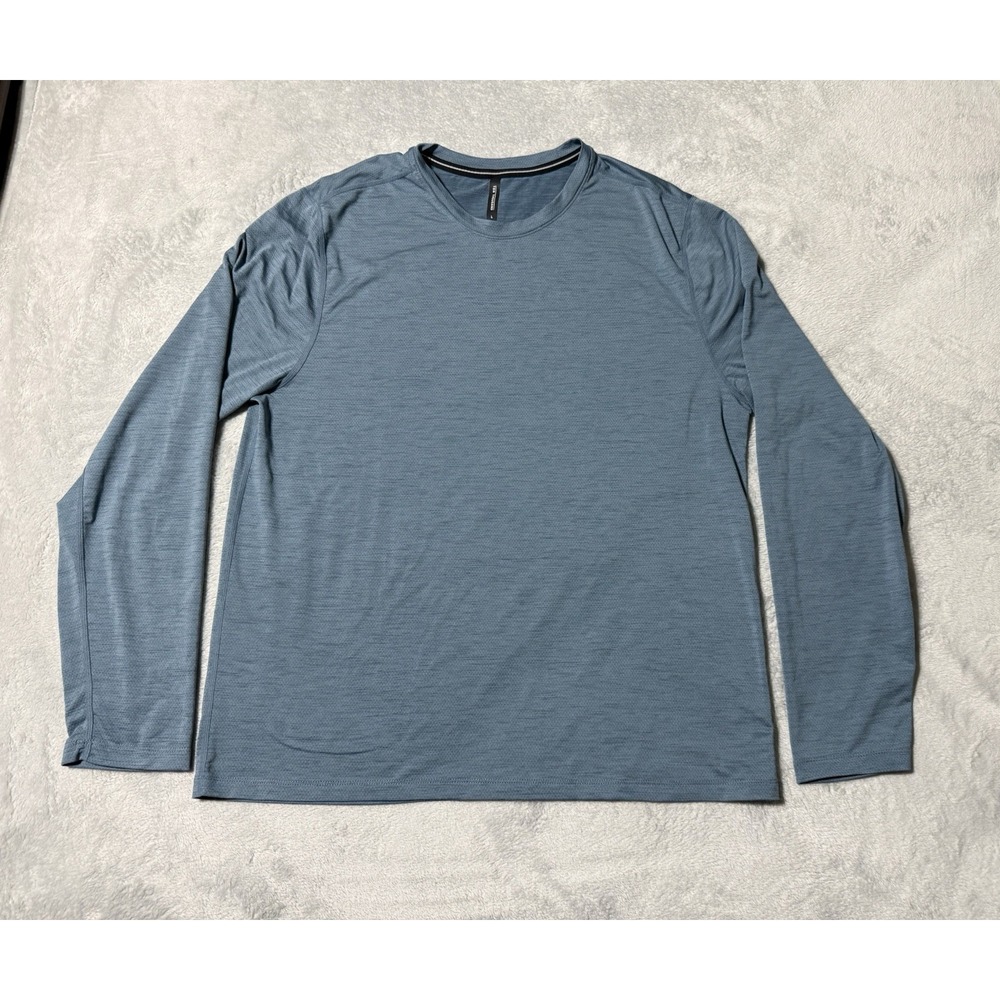 Ten Thousand The Versatile Shirt Mens Large Blue Training Gym Tee Long Sleeve